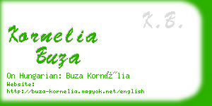 kornelia buza business card